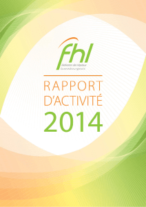 Rapport d`activité 2014 - Fédération des Hôpitaux Luxembourgeois
