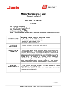 Master droit 2 Droit Public. - Association Française de Droit de la