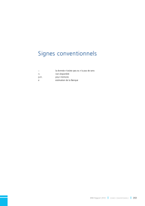 Rapport 2012: Signes conventionnels