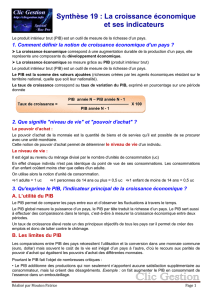 1ecod19 croissance economique et indicateurs