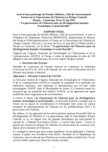 Sous le haut patronage du Premier Ministre, Chef du Gouvernement