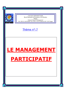 le management participatif - Management et PsychoSociologie des