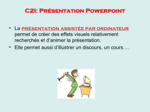 C2I: Présentation Powerpoint
