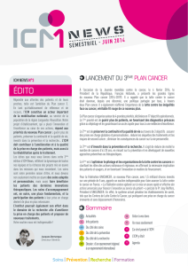 ICM News n°3 - Institut du Cancer de Montpellier