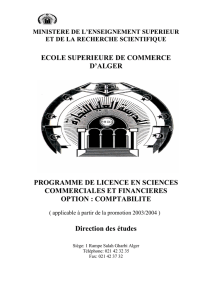Programme - ESC Alger