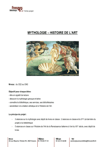 MYTHOLOGIE – HISTOIRE DE L`ART