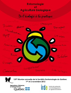 Cahier des conférence - Société d`entomologie du Québec