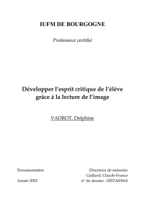 La lecture de l`image