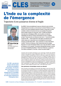 L`Inde ou la complexité de l`émergence