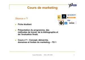 Cours de marketing - Laurent Bertrandias