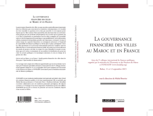 LA GOUVERNANCE FINANCIÈRE DES VILLES AU MAROC ET EN