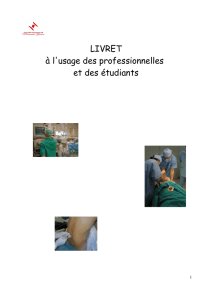 LIVRET à l`usage des professionnelles et des étudiants