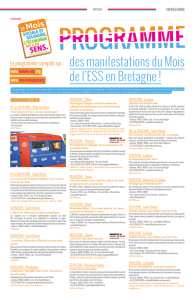 Retrouvez le programme régional du Mois