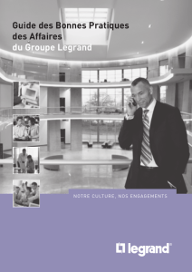 Guide des Bonnes Pratiques des Affaires du Groupe Legrand