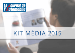 kit média 2015 - Journal de l`Automobile