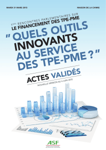 ˮ QUELS OUTILS INNOVANTS AU SERVICE DES TPE