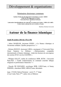 Autour de la finance islamique - Lirsa