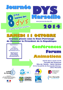 Programme Journée Nationale des DYS Marseille