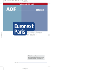 Guide Euronext Paris - Comment Investir ? - Collection