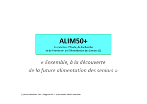 Presentation de l`association ALIM50+