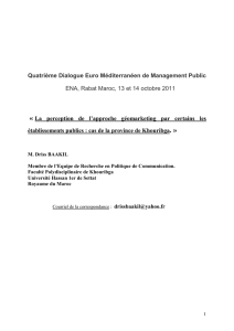 Quatrième Dialogue Euro Méditerranéen de Management Public