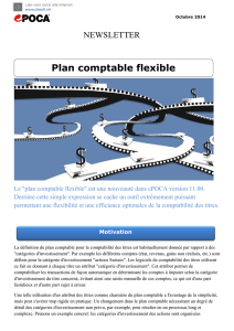 Newsletter: Plan comptable flexible
