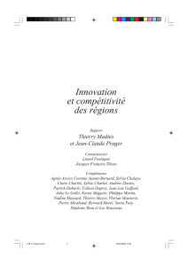 Innovation et compétitivité des régions