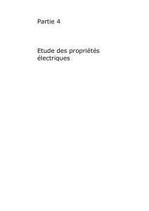 Partie 4 Etude des propriétés électriques