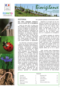 Biovigilance - Chambre Régionale d`agriculture Languedoc