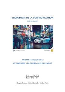 SEMIOLOGIE DE LA COMMUNICATION