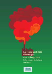 La responsabilité climatique des entreprises