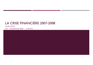 Slides Résumé La crise financière 2007-2008