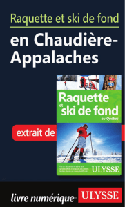 Raquette et ski de fond en Chaudière