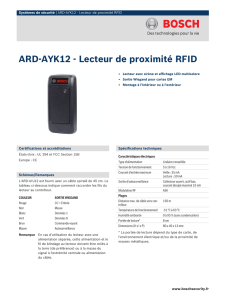 ARD-AYK12 - Lecteur de proximité RFID