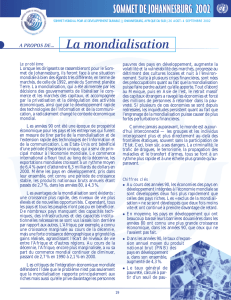 asdf La mondialisation