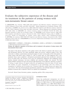 Evaluate the subjective experience of the disease