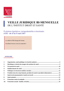 veille juridique bi-mensuelle