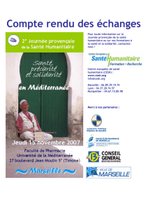 JPSH 2007 santé précarité solidarité en Méditerranée
