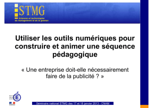 STMG Mercatique Outils TICE