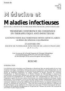 1991 - Infectiologie