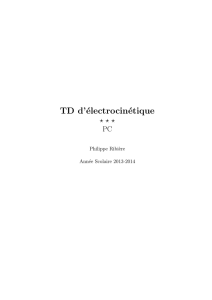 TD d`électrocinétique