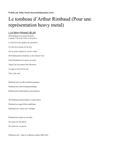 Le tombeau d™Arthur Rimbaud (Pour une représentation heavy