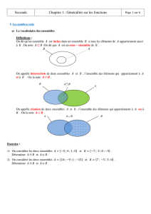 Seconde Chapitre 1 : Généralités sur les fonctions