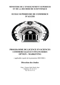 Programme - ESC Alger