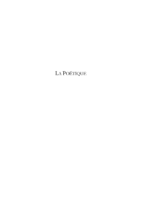 la poétique - Prologue Numérique