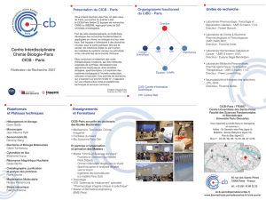 Centre Interdisciplinaire Chimie Biologie-Paris CICB