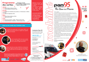 Téléchargez dès à présent la dernière newsletter "Mobilité" de PAM 95