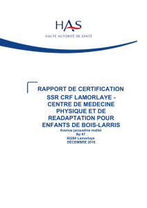 ssr crf lamorlaye - centre de medecine physique et de readaptation