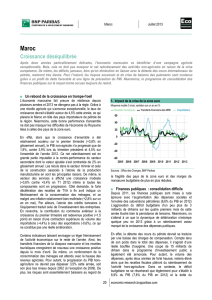 Maroc : Croissance déséquilibrée