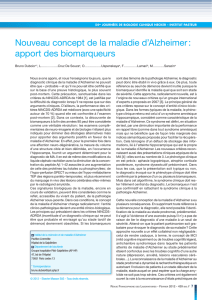 Nouveau concept de la maladie d`Alzheimer